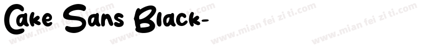 Cake Sans Black字体转换